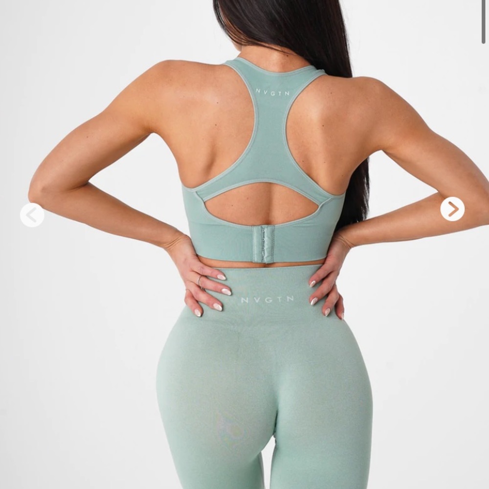 NVGTN Sage green Ignite Seamless Bra